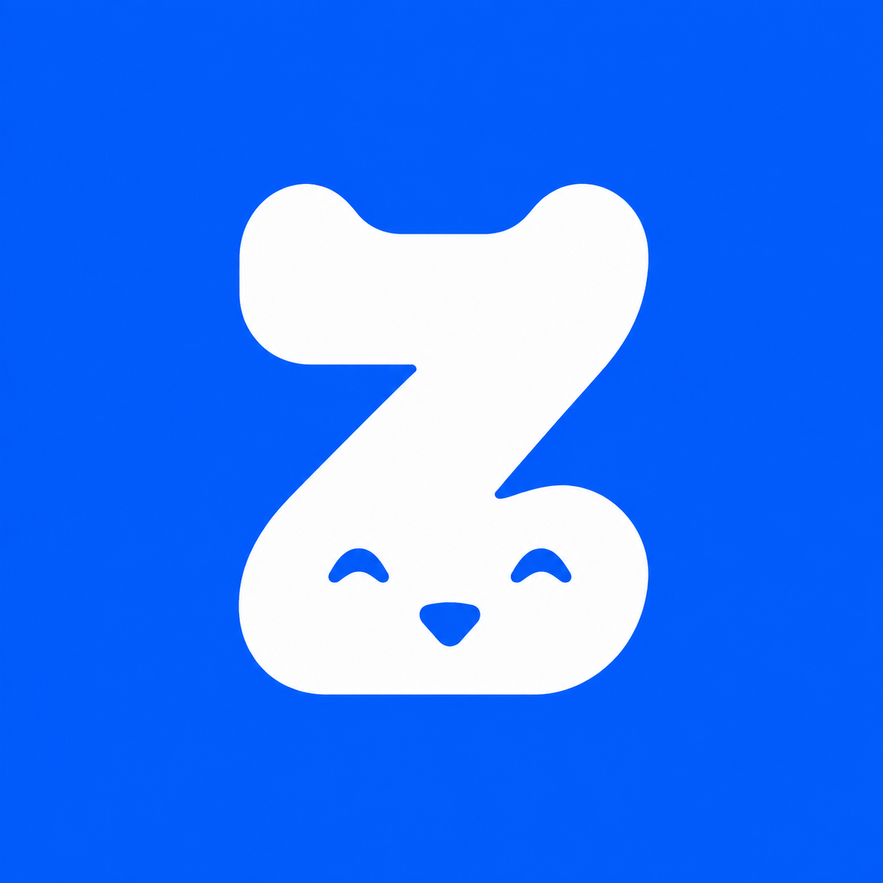 Zenko Fox "Z" Icon (Solid Blue BG)